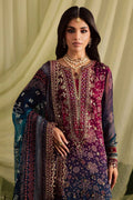 3PC UNSTITCHED EMBROIDERED SUIT