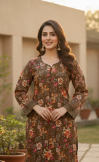 SAAZ Khaddar – 2 PCS Stitched Suit