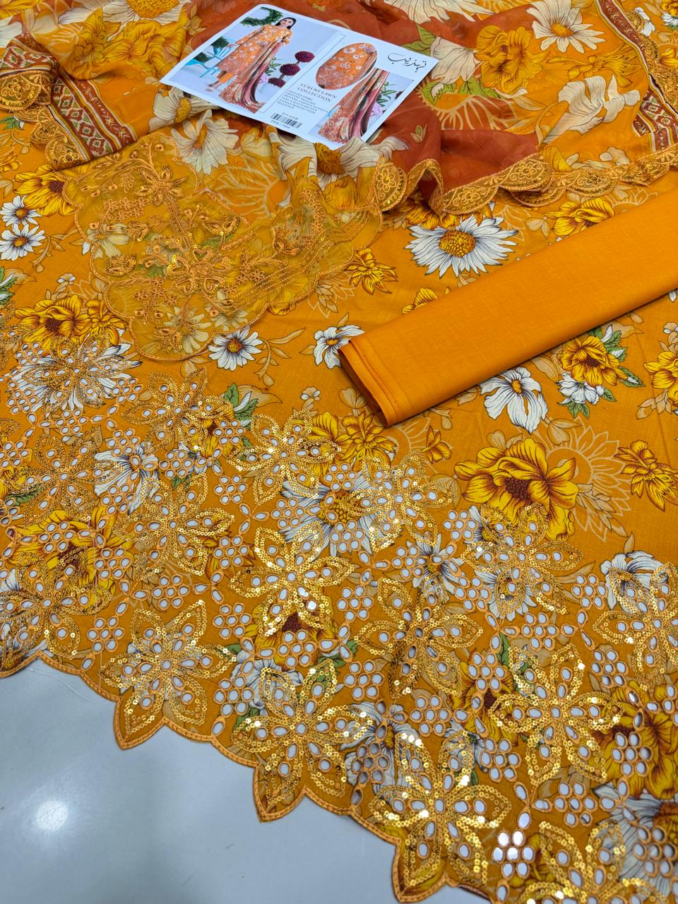 3PC EMBROIREDED SUIT